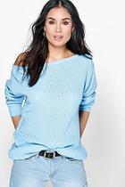 Boohoo Slash Neck Fisherman Jumper