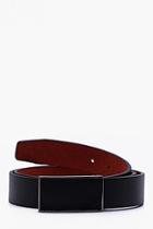 Boohoo Faux Leather Covered Buckle Belt