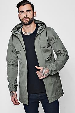 Boohoo Lightweight Hooded Fishtail Parka
