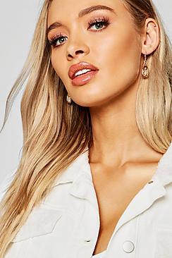 Boohoo Vintage Look Sovereign Charm Earrings