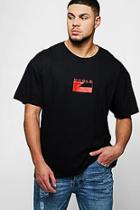 Boohoo Loose Fit World Wide Slogan T-shirt