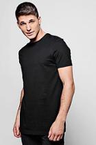 Boohoo Longline T-shirt With Poppers