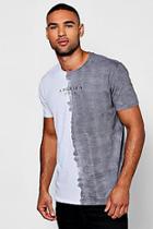 Boohoo Half Dyed Amerika Crew Neck T-shirt