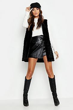 Boohoo Panelled Faux Fur Gilet