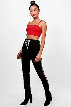 Boohoo Kerry Athleisure Sports Tape Jogger