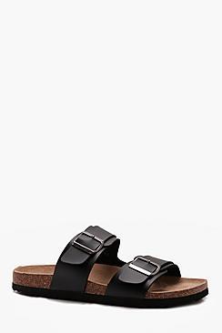 Boohoo Double Strap Cork Sandal