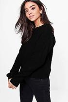 Boohoo Bethany Mix Stitch Jumper