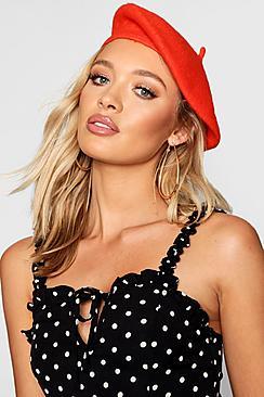 Boohoo Bella Bright Beret Hat