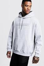 Boohoo Euphoria Print Oversized Jersey Hoodie