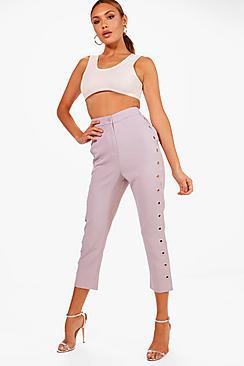 Boohoo Woven Eyelet Side Detail Culotte