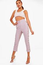 Boohoo Woven Eyelet Side Detail Culotte