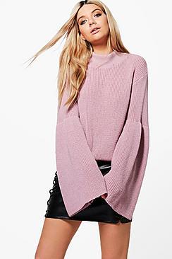 Boohoo Phoebe Wide Sleeve Jumper
