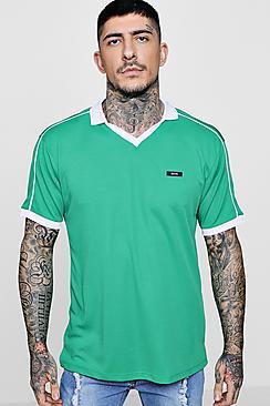 Boohoo Retro Football Man Polo