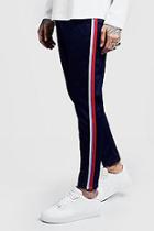 Boohoo Side Tape Tricot Cropped Jogger