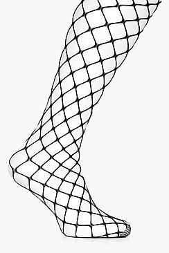 Boohoo Honey Large Diamond Fishnet Tights