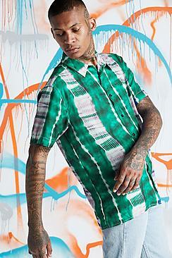 Boohoo Quavo Tie Dye Shirt With Print