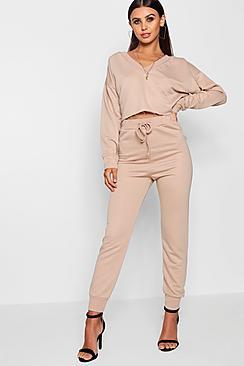 Boohoo Petite Tonal Loop Back Jogger