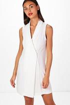 Boohoo Emily Tailored Tux Dress