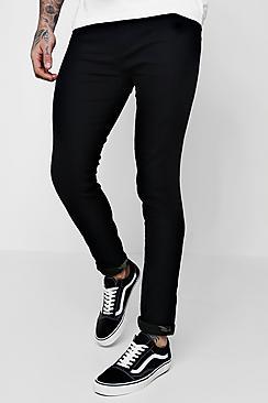 Boohoo Skinny Fit Jeans With Camo Turn Ups