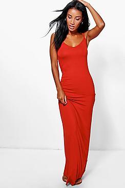 Boohoo Hedda Basic Strappy Cami Maxi Dress