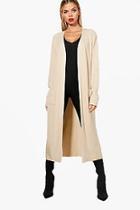 Boohoo Louise Maxi Fine Rib Cardigan