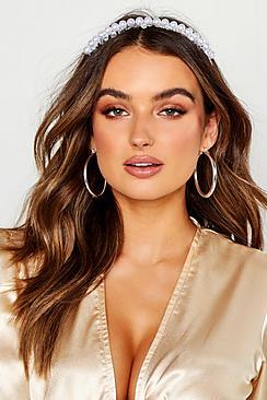 Boohoo Pearl & Bead Bridal Headband