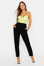 Boohoo Petite Neon Sports Trim Leggings