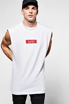 Boohoo Man Sleeveless T-shirt With Drop Armhole