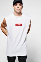 Boohoo Man Sleeveless T-shirt With Drop Armhole