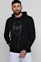 Boohoo Skull Chain Embellished Fleece Hoodie