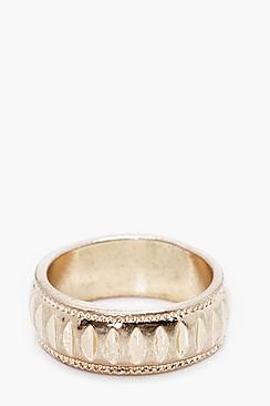 Boohoo Multi Ridge Ring
