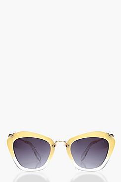 Boohoo Sophia Retro Thick Frame Sunglasses