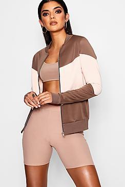 Boohoo Colour Block Bomber