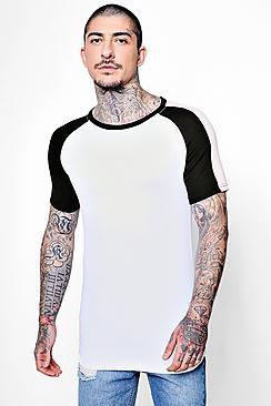 Boohoo Man Signature Muscle Fit Raglan T-shirt