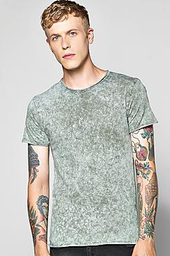 Boohoo Marble Wash T Shirt