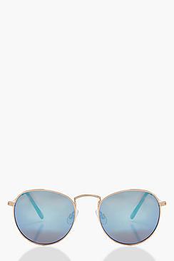 Boohoo India Retro Small Lens Aviator Sunglasses