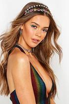 Boohoo Premium Double Row Jewel Headband
