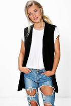 Boohoo Rosie Sleeveless Collared Short Duster