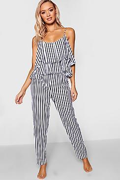Boohoo Sophia Ruffle Cami Trouser Set