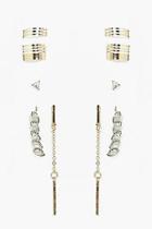 Boohoo Lydia Mixed Ear Cuff Set