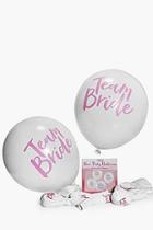 Boohoo Team Bride Slogan Balloon 10 Pack