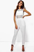 Boohoo Boutique Bryony Crochet Jumpsuit