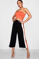 Boohoo Emi Contrast Side Stripe Culotte