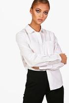 Boohoo Poplin Tailored Shirt