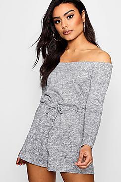Boohoo Millie Bardot Lounge Playsuit