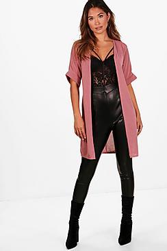 Boohoo Hayley Kimono Sleeve Midi Cardigan