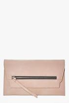 Boohoo Emilia Zip Front Clutch Bag