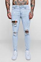 Boohoo Super Skinny Jeans With Distressing