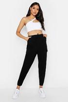 Boohoo Tall Loose Fit Cargo Tapered Trousers