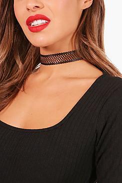 Boohoo Millie Mixed Colour Choker 4 Pack